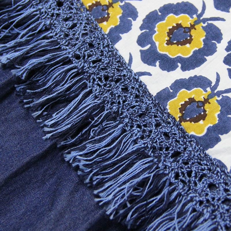 Vintage Print Halyard Braided Dress