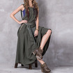 Quaste Gürtel Kleid Retro-Armband Bestickt Kleid