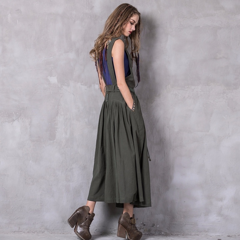 Quaste Gürtel Kleid Retro-Armband Bestickt Kleid | VoguesUs