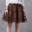 Organza Half-length Ruffled Tutu Skirt