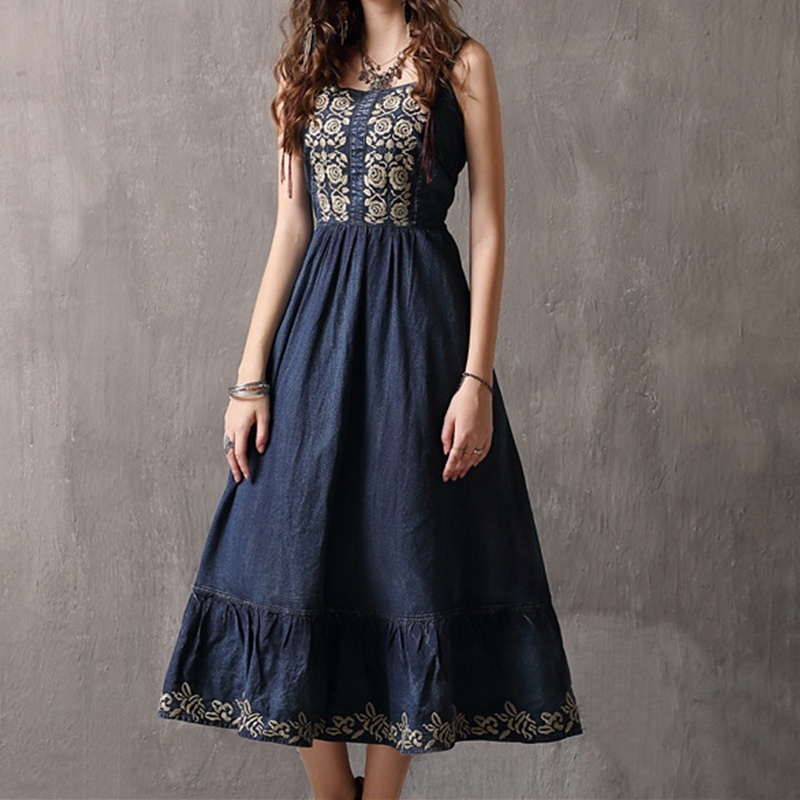 Retro Harness Large Swing Dress