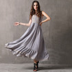 Vintage Sans Manches Grand Swing Robe Midi