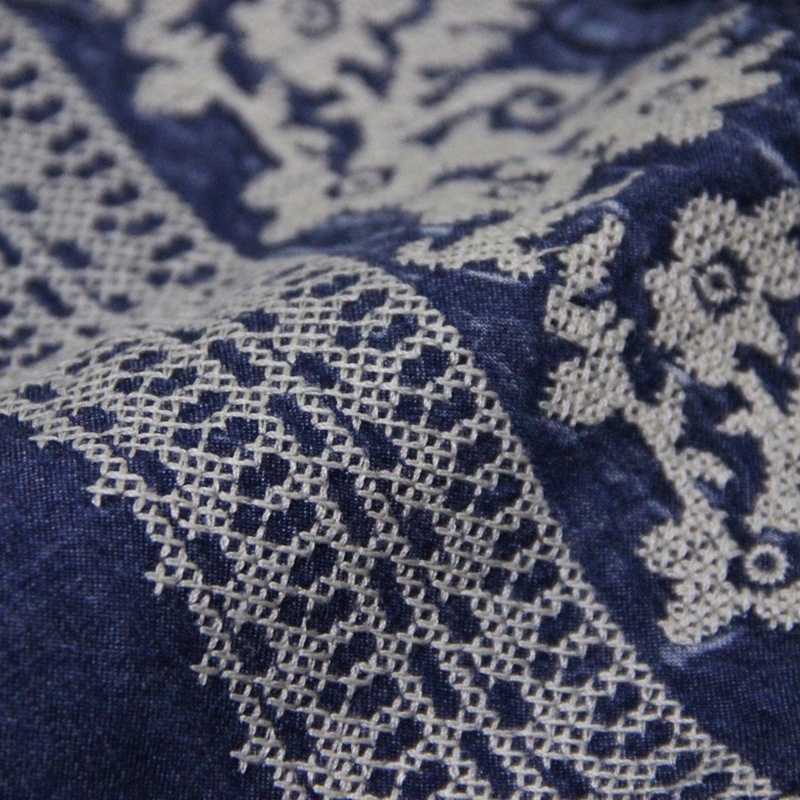 Embroidered Vest Denim Drawstring Large Size Dress