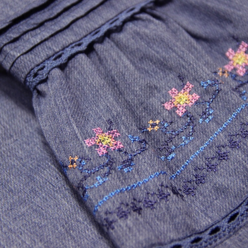 Big Swing Dress Retro Embroidered Dress