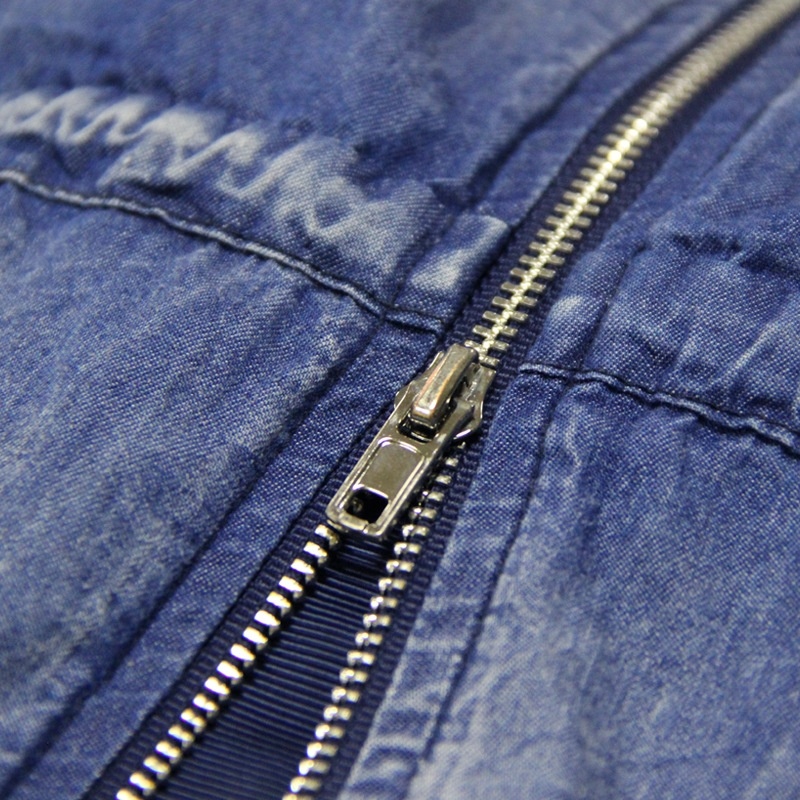 Embroidered Denim Retro Drawstring Dress | VoguesUs