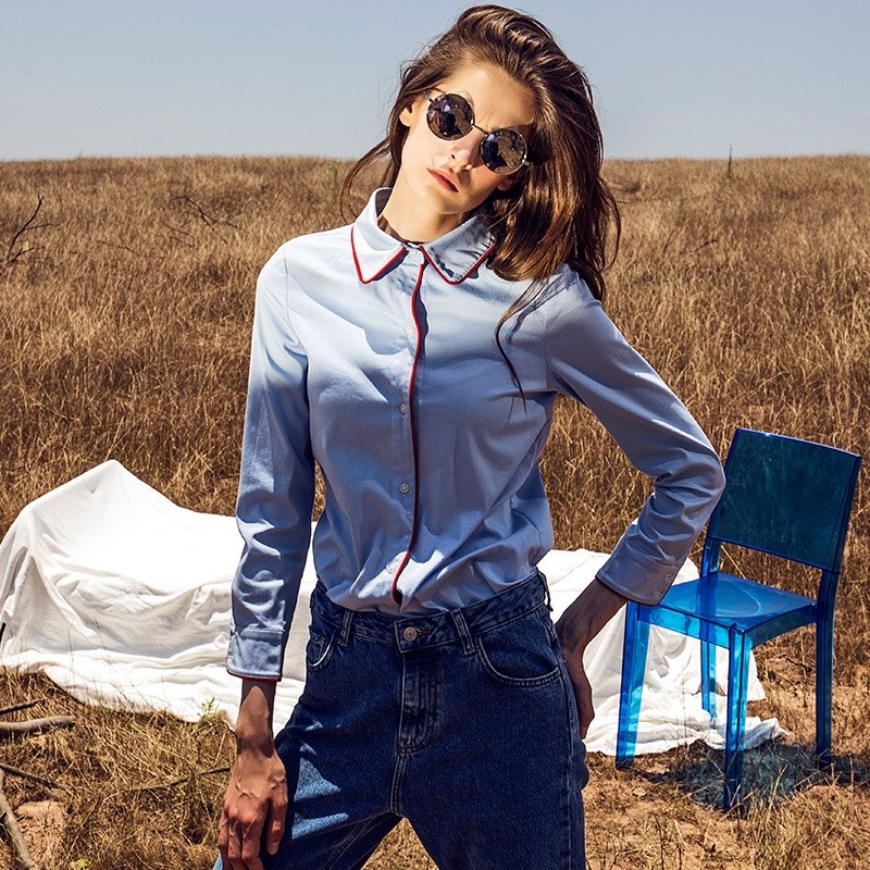Fresh Sweet Cute Doll Collar Shirt | VoguesUs