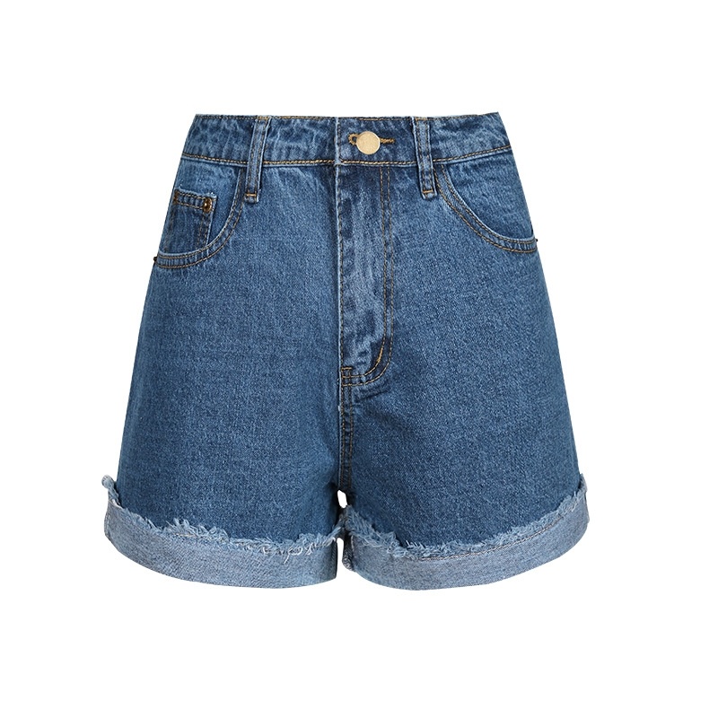 Lumière de couleur High Waisted Denim Shorts | VoguesUs