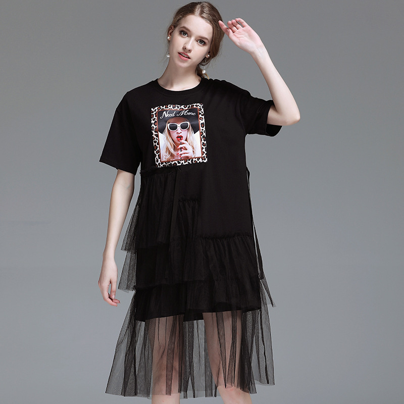 Slim Vest Vintage Cotton Print Dress | VoguesUs