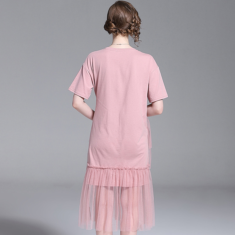 Slim Weste Vintage Baumwoll Print Kleid | VoguesUs