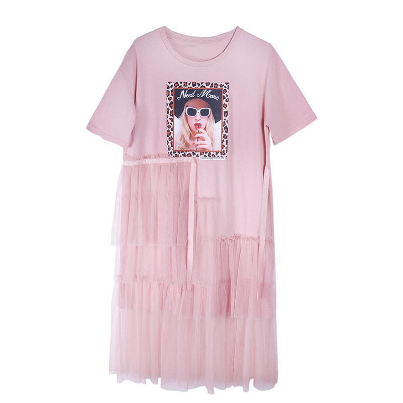 Slim Weste Vintage Baumwoll Print Kleid | VoguesUs