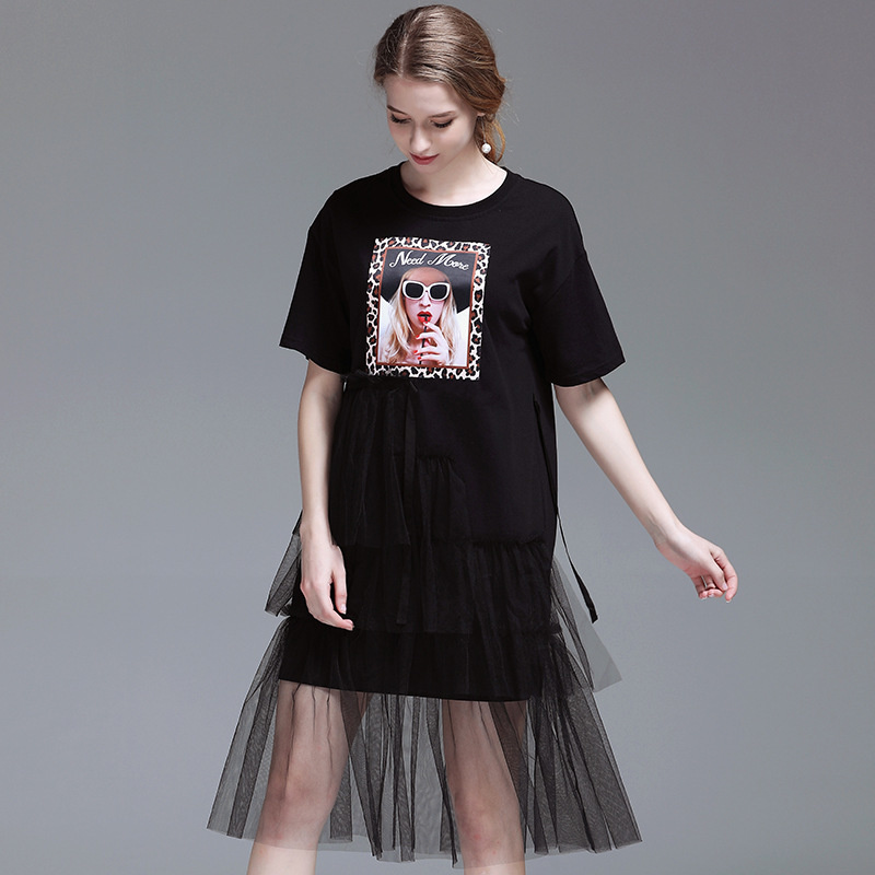 Slim Vest Vintage Cotton Print Dress | VoguesUs