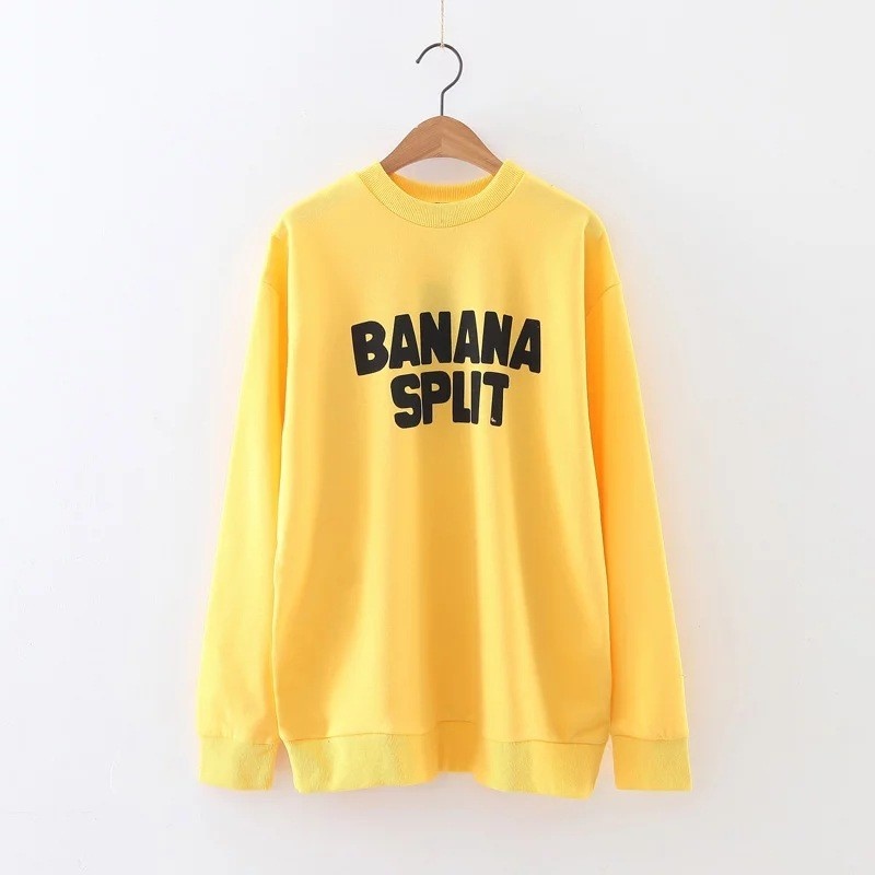 Décontracté, La Mode Décontractée Lettres Avec Un Sweat-Shirt Imprimé