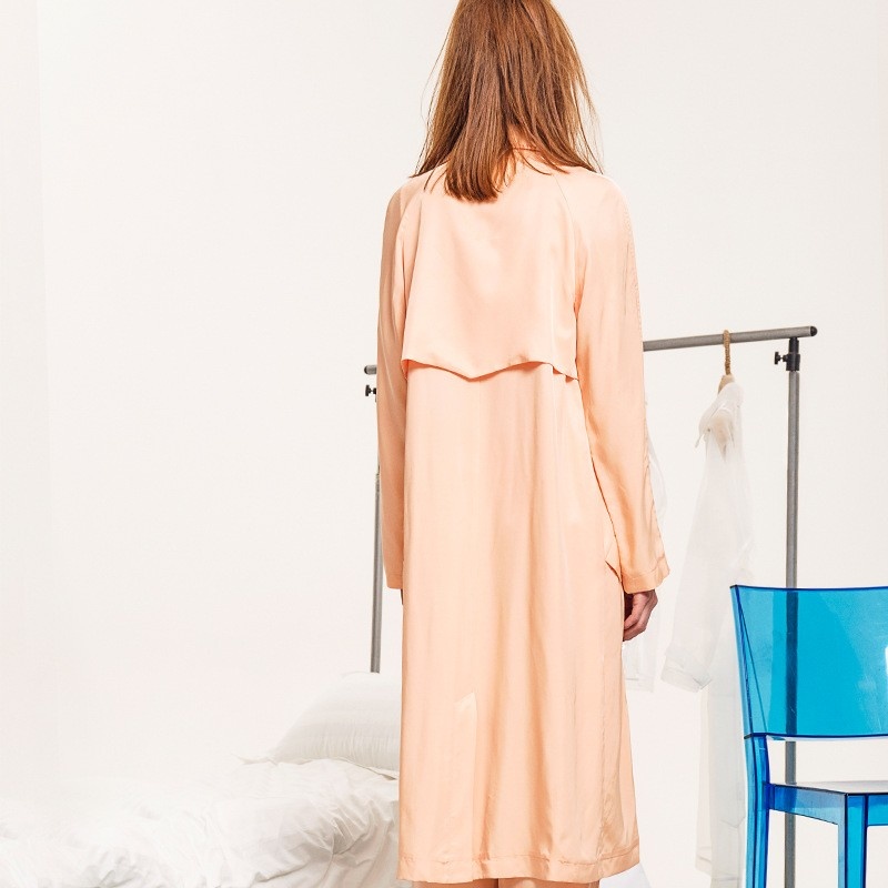 With Handsome Fresh Double Breasted Long Coat | VoguesUs