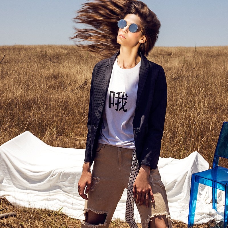 Fashion Trend Is Particularly Simple And Handsome Stripe Jacket |