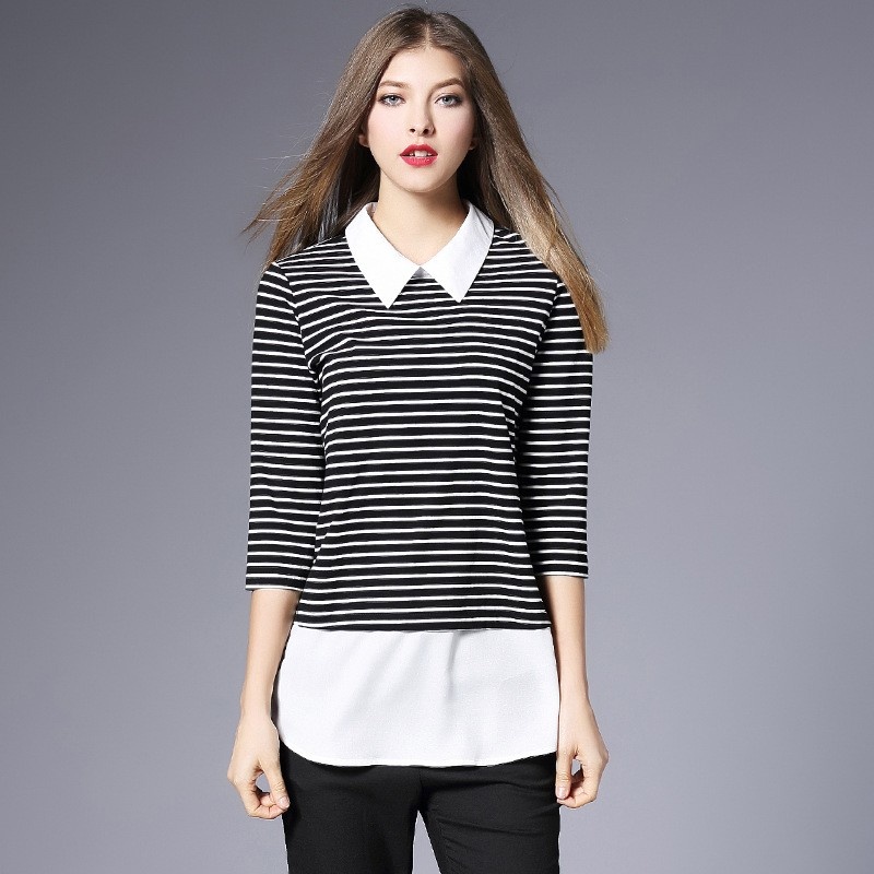Pura Y Simple Muñeca De Rayas Raya Blusa