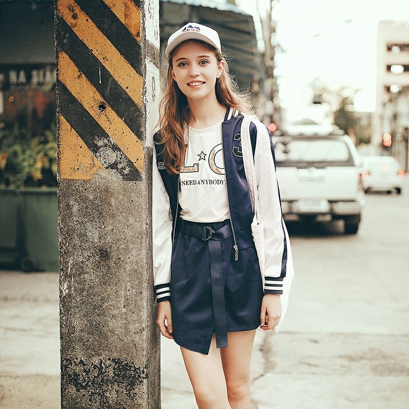 Lively Youth With Casual Sports Wind Casual Baseball Suit | VoguesUs