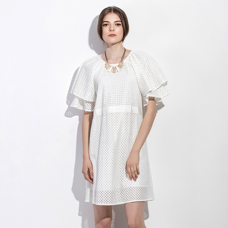 Elegant Fashion Fresh Lace A Type Dress | VoguesUs