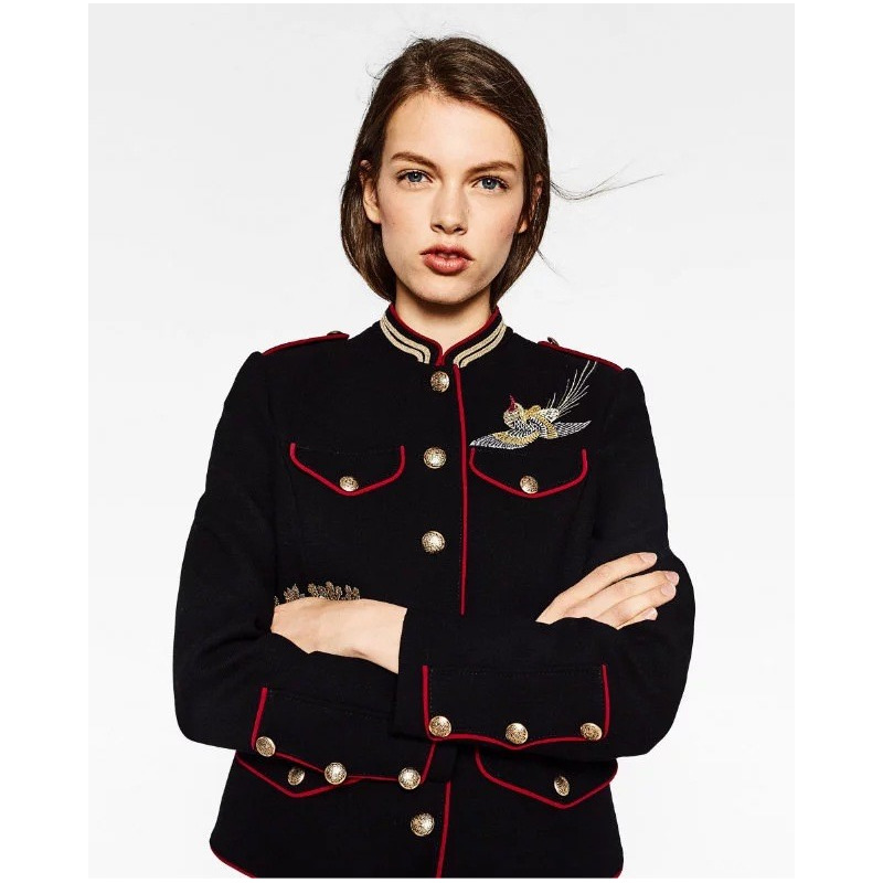 Handsome Uniform Wind Embroidery Fashion Baseball Jacket | VoguesUs