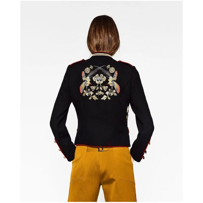 Handsome Uniform Wind Embroidery Fashion Baseball Jacket | VoguesUs