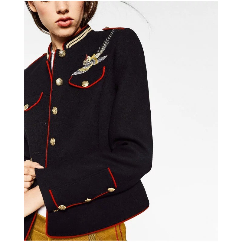 Handsome Uniform Wind Embroidery Fashion Baseball Jacket | VoguesUs
