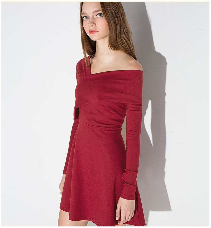 Sexy Et Élégant Slim Manches Longues Robe | VoguesUs
