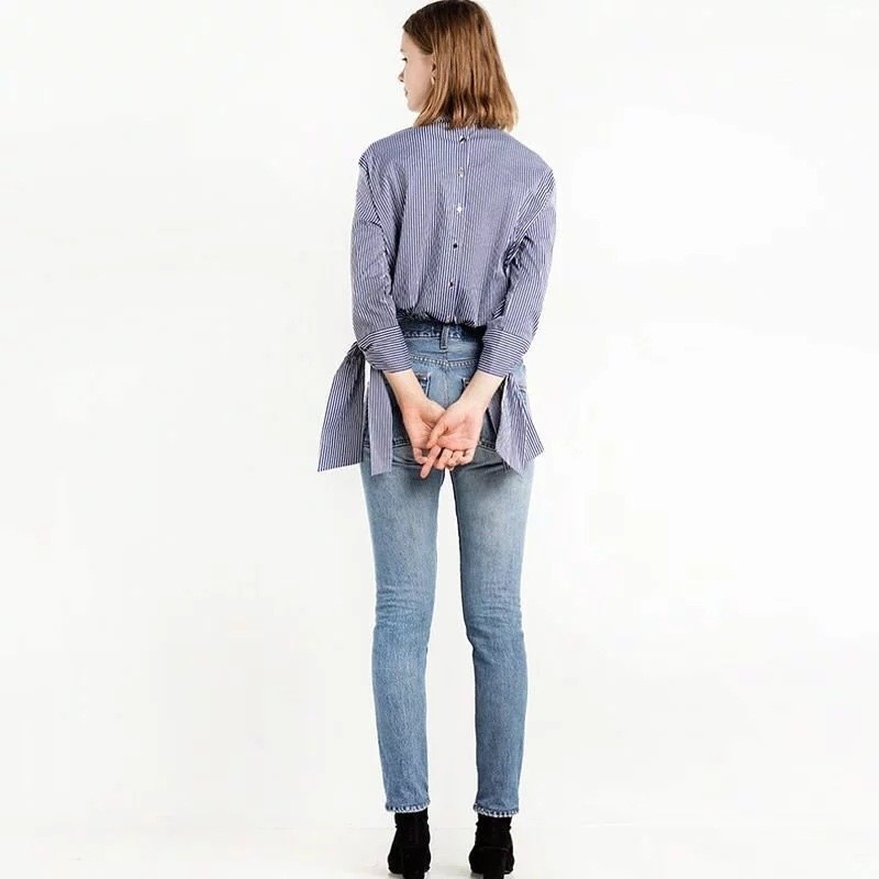 La Mode Des Rayures Avec Occasionnel Lâche Shirt | VoguesUs