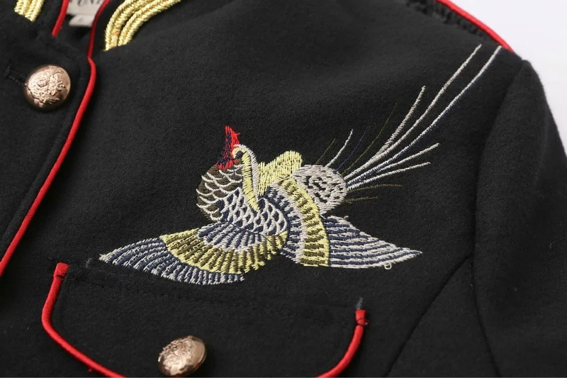 Handsome Uniform Wind Embroidery Fashion Baseball Jacket | VoguesUs