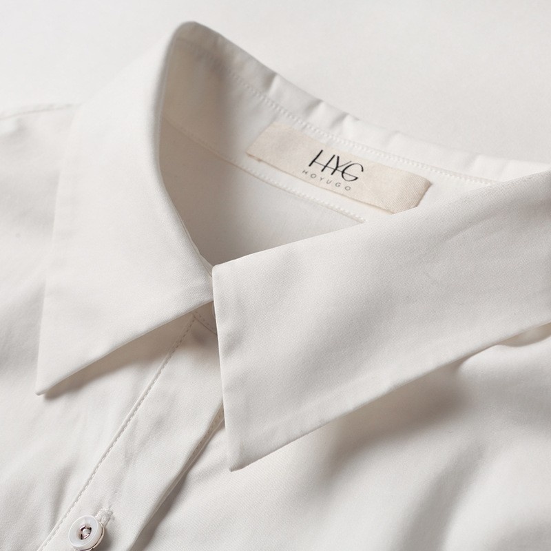 Simple Et Irrégulière Aléatoire Cordon De Serrage Shirt Robe |