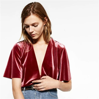 Super Sexy Tiefen V-Mode Persönlichkeit Samt Siamesische Hose |