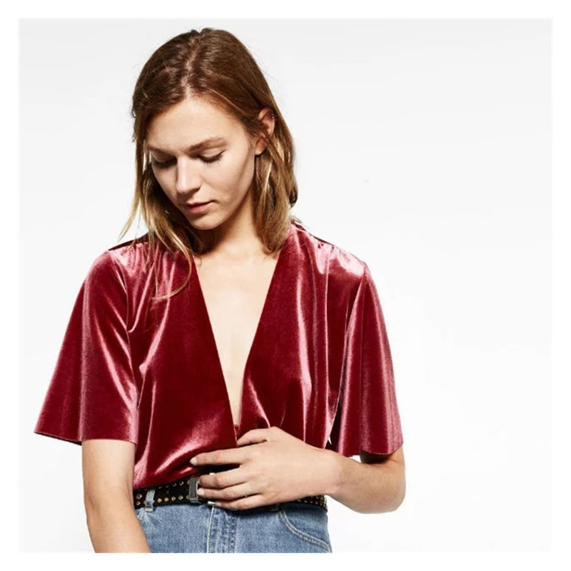 Super Sexy Tiefen V-Mode Persönlichkeit Samt Siamesische Hose |