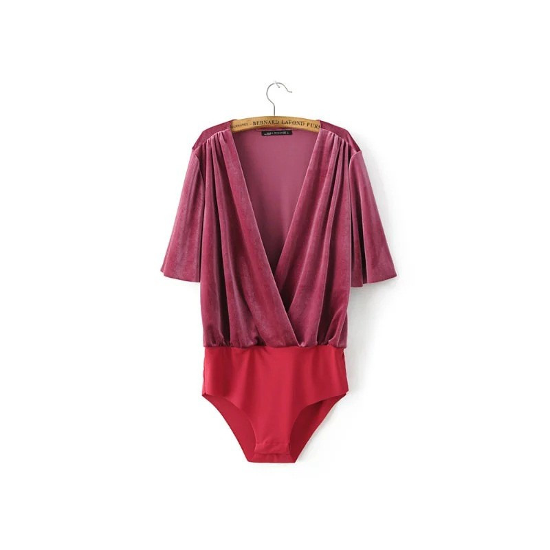 Super Sexy Deep V Fashion Personality Velvet Siamese Pants | VoguesUs