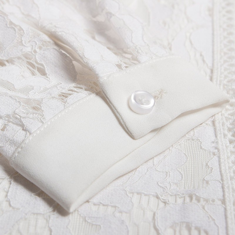 Dulce De La Moda Cutwork De Encaje Con Lazo Detalle De Collar De La