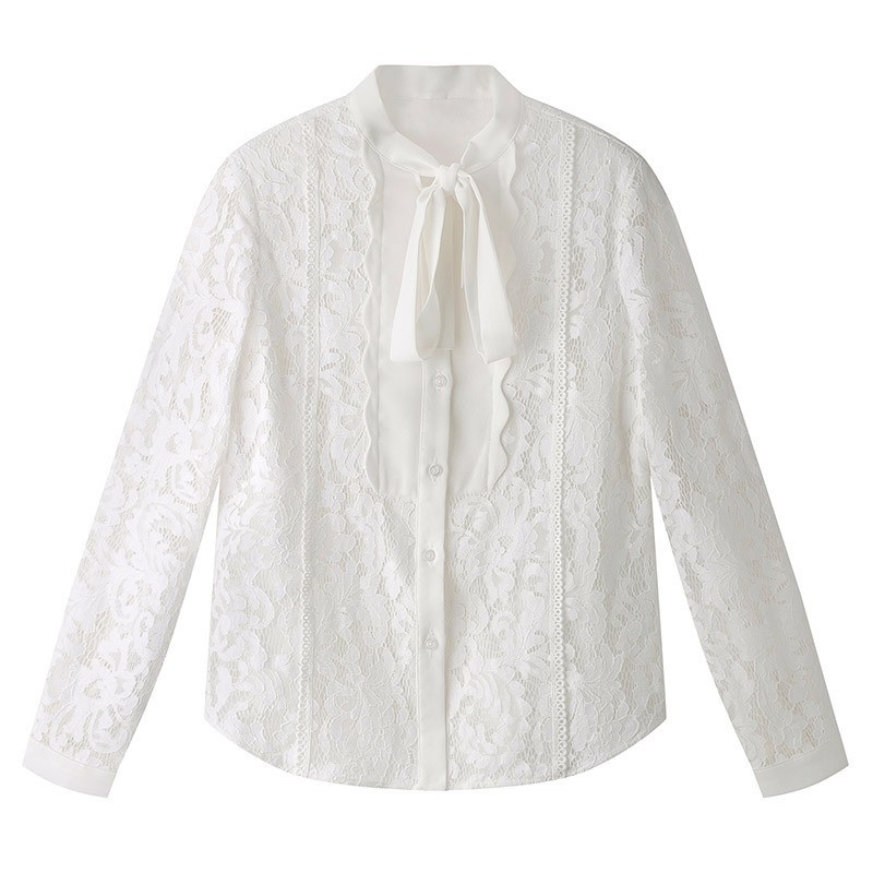 Dulce De La Moda Cutwork De Encaje Con Lazo Detalle De Collar De La